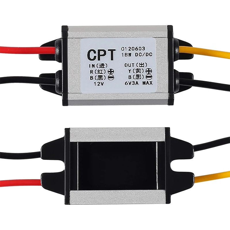 3PCS 12v to 5v Waterproof Step Down Buck Converter DC Voltage Regulator Board Power Supply Module, DC 6.3-22V 12 V to 5 V 3A 15W