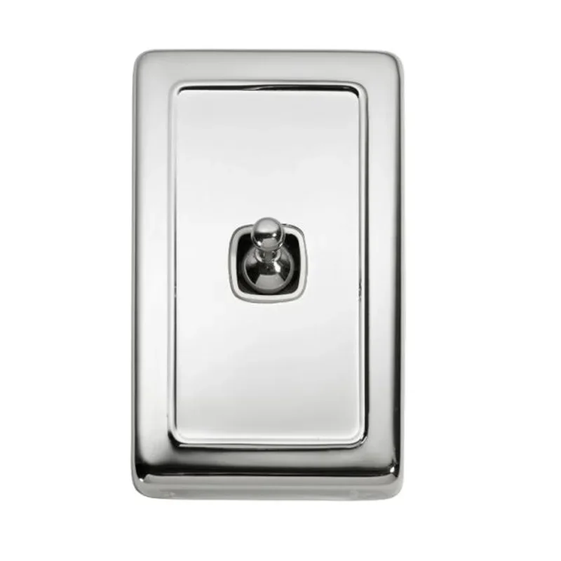 

Australia imported industrial style copper chrome-plated double-control hand dial, the switch can be installed or concealed