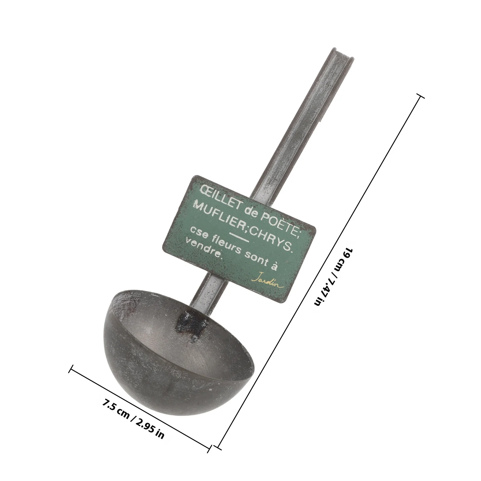 الحديد معلقة اناء للزهور ملعقة على شكل زارع ديكور معدني في الهواء الطلق حديقة شرفة زارع دلو للنباتات المكتبية المنزلية #6