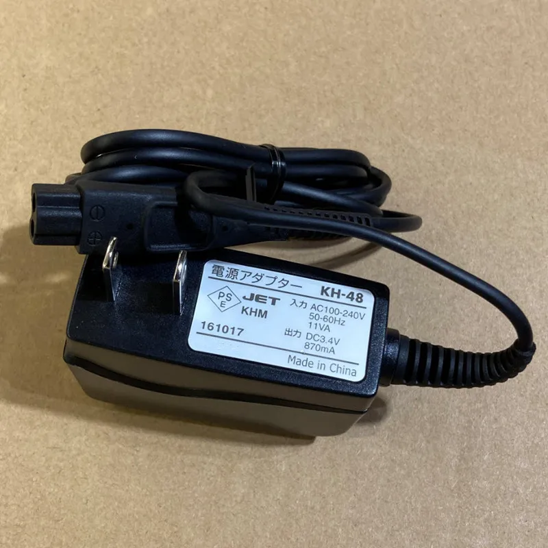 

New DC 3.4V 870mA Genuine AC Adapter for Hitachi KH-48 Shaver Trimmer Power Supply Cord Charger Compatible With KH-76