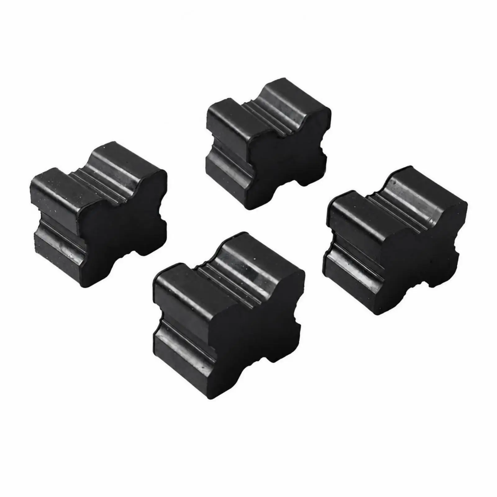 4 Pieces Coil Rubber Spring Seat | Vibration-Dampening, Comfort, Rubber Spacer with Grooves, for Automotive chassis