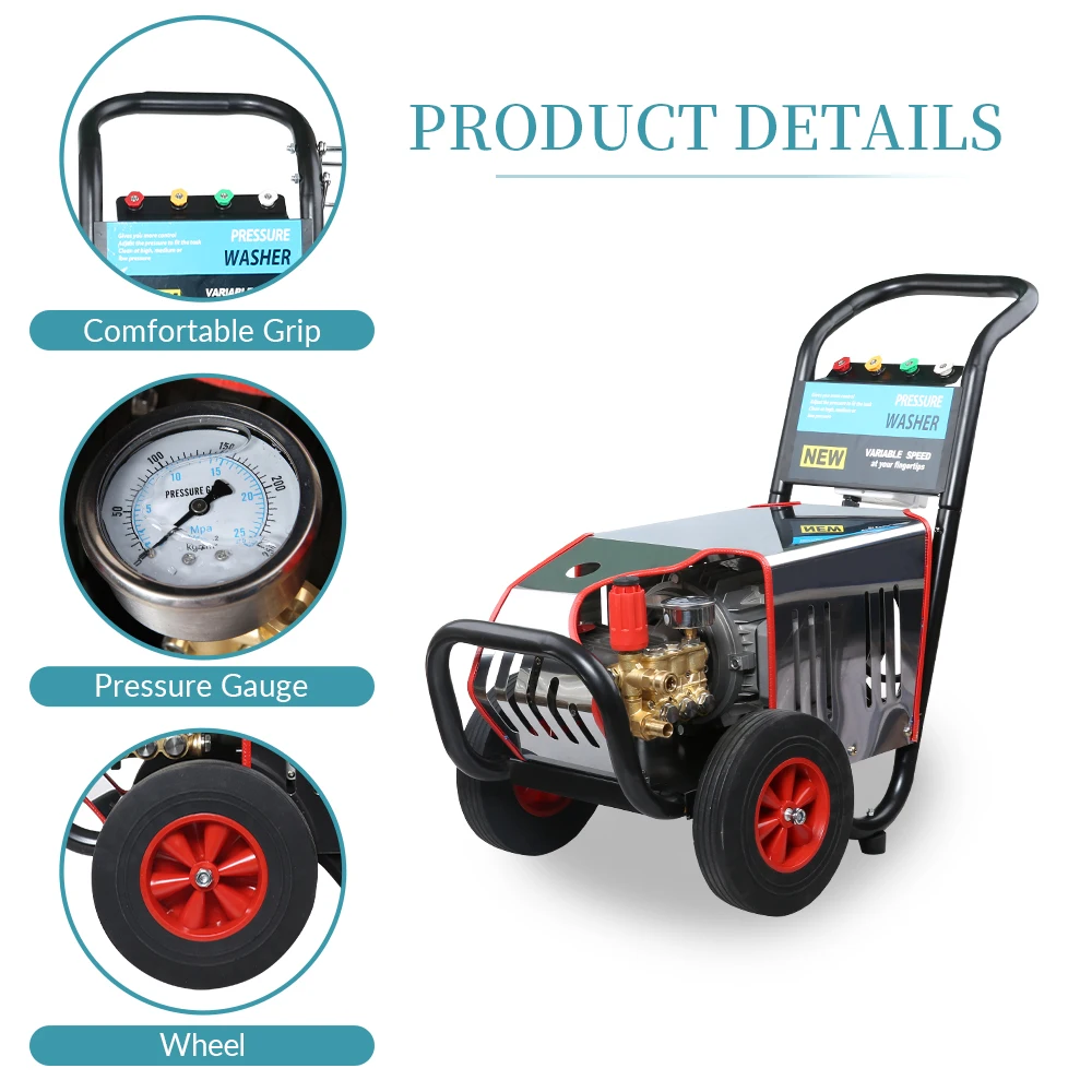 120Bar 1750PSI 2500W Commercial Electric Jet Power High Pressure Washer for Washing Car