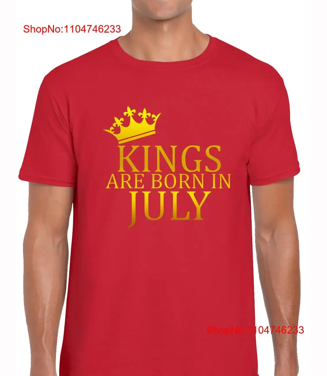 Футболка Kings Are Born In July, забавный подарок на день рождения для папы, винтажный стираный удобный топ для повседневной носки, повседневный мягкий