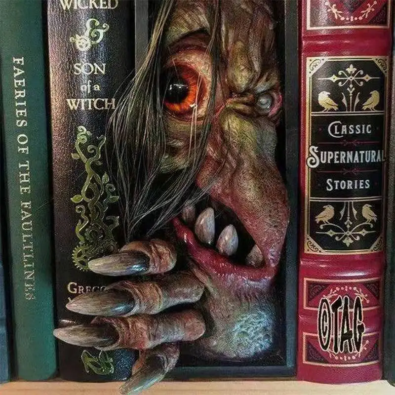 Nuova resina artigianale mostro statua decorativa libreria transfrontaliera bavaglio pasquale giocattolo scherzo pratico novità articolo maschera horror mostro