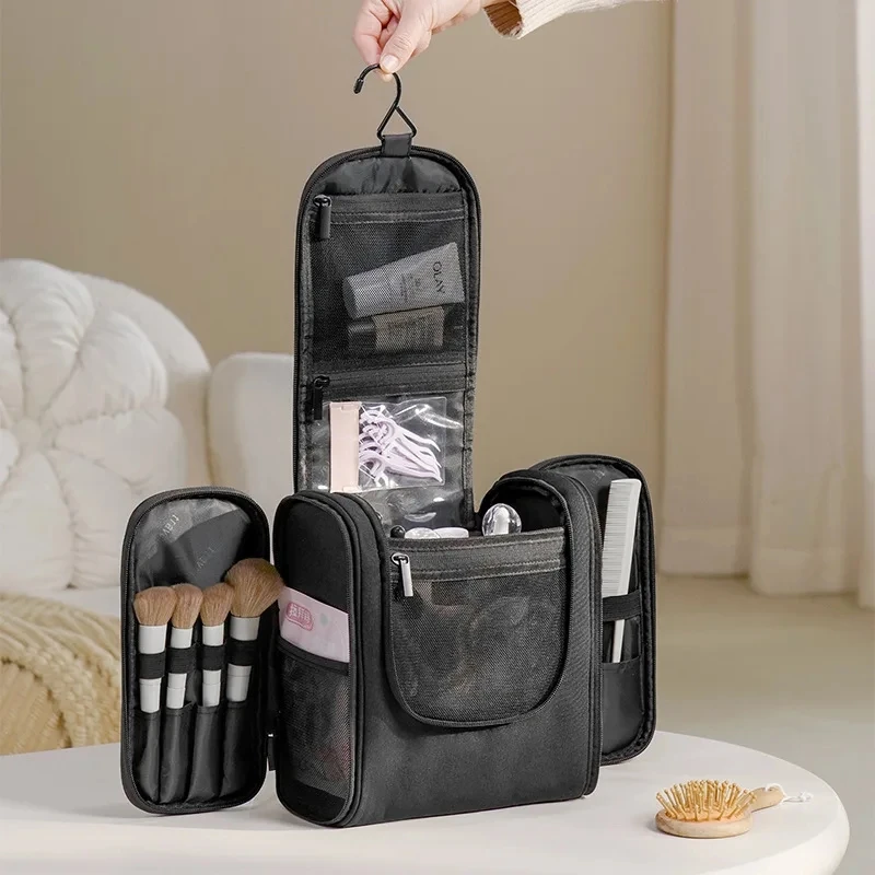 Large Multi-Pocket Hanging Toiletry Bag with Hook Stylish Makeup Organizer for Women & Men,Toiletry Travel Bag, Christmas Gift