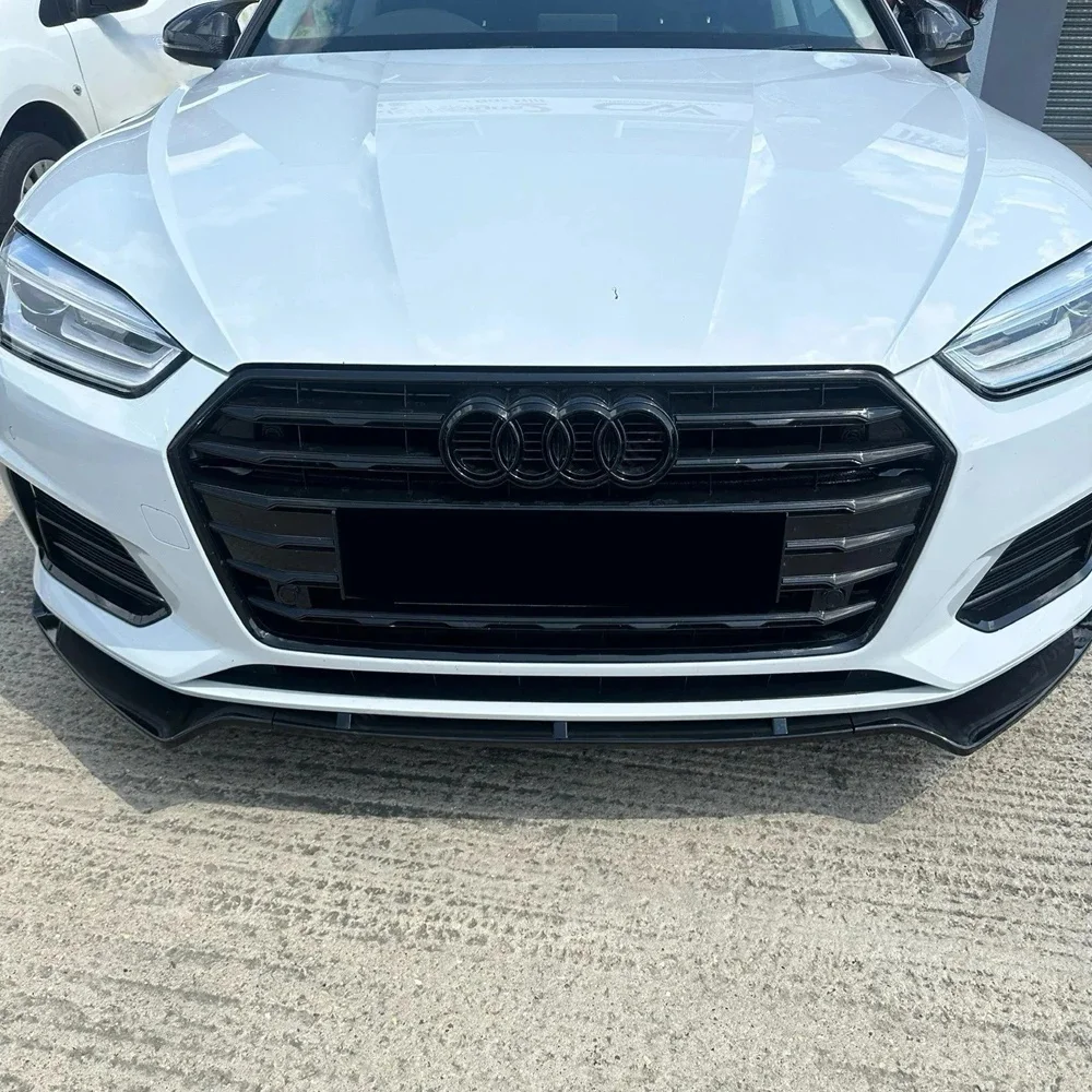 아우디 A5 베이스 세단 & 쿠페 B9 2016-2019 프론트 스플리터 프론트 범퍼 립 턱 스포일러 스플리터 디퓨저 바디킷 튜닝 트림 썸네일 3