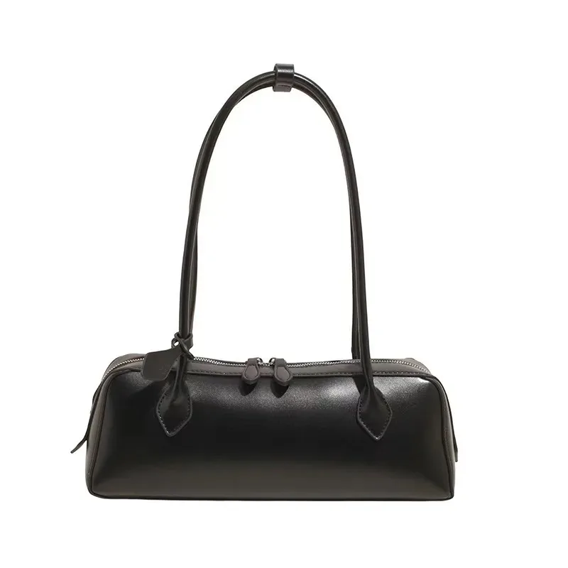 Vintage Lange Schultertasche für Damen, Luxuriöse Rindsleder-Handtasche, Damen-Umhängetasche für Pendlerinnen und Einkäufe – Detail 23