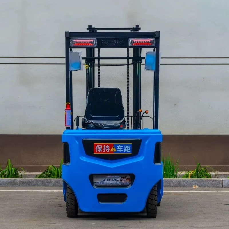 4 Wheel Electric Ride On Forklift 1.15 Ton 3m Lifting Height For Packaging Warehouse Light Pallet Stacking Customized