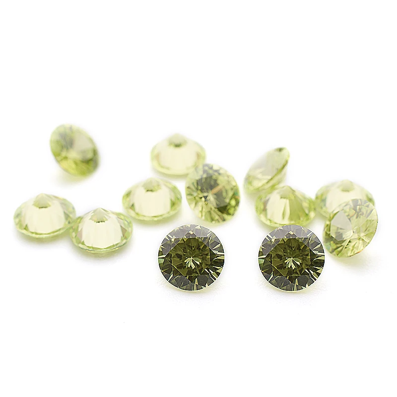 4-10mm AAAAA CZ & Nano & Spinel Gemstone Round Cut Cubic Zirconia Stones Factory Wholesale  for Jewelry Hairpin Watches Making