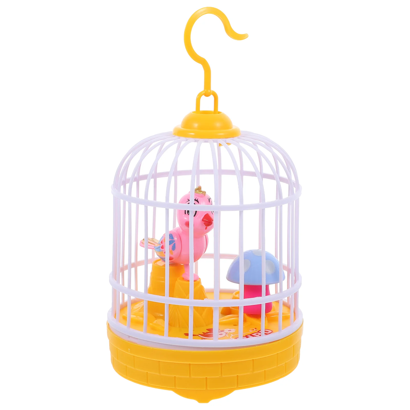 Vocalize Model Light Music Bird Cage Child Simulation Toy Abs Toys Voice Control Birds