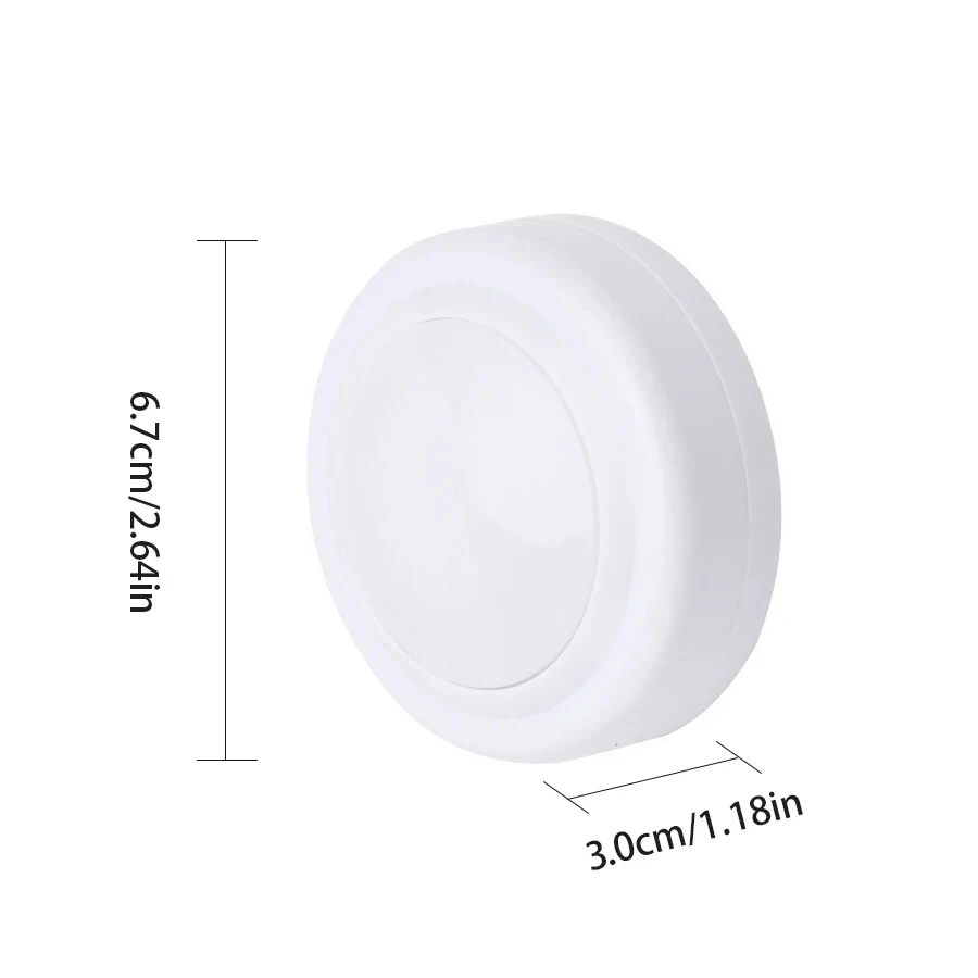 LED 퍽 라이트 무선 캐비닛 조명 아래 원격 제어 디밍이 가능한 배터리 구동 야간 램프 ... - 1