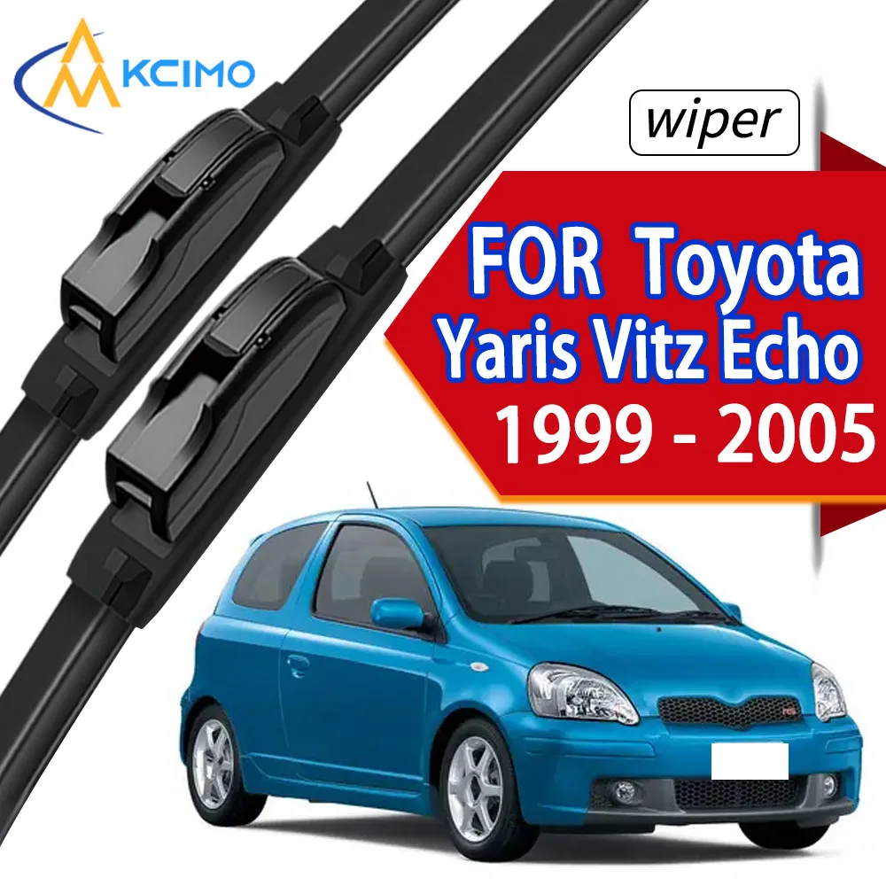 

Premium Windshield Wiper Blades For Toyota Yaris Vitz Echo 1999 - 2005 XP10 10 XP20, Durable Rubber Front Window Wipers