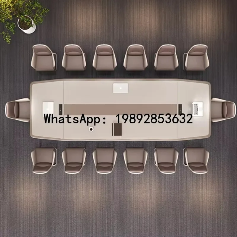 B1 Creative Paint Conference Long Table Simple Large Negotiation Table Conference Room Oval Office Desk