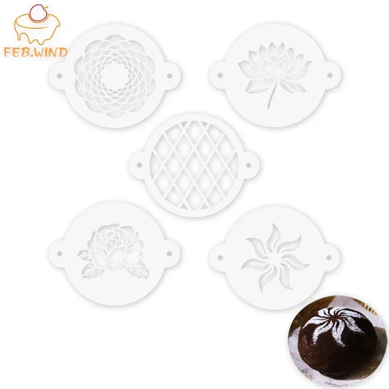 DIY europäischen handwerklichen Brot Schablone Sauerteig Art Deco Kuchen Schablonen Mesh geometrische Keks Schablonen zum Dekorieren/Backen