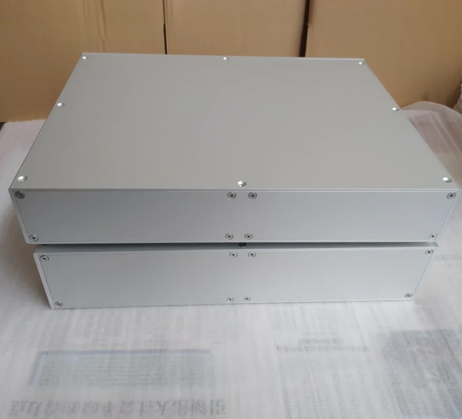 Goldmund All aluminum amplifier chassis / Preamplifier case / AMP Enclosure DIY box (430 *70*340mm)