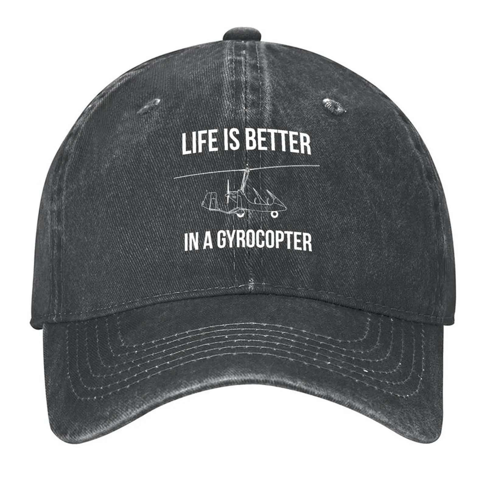 

Бейсбольная кепка Life is Better in a Gyrocopter Пляжная кепка Snapback Зимняя шапка Рыболовная шапка Женская пляжная мужская