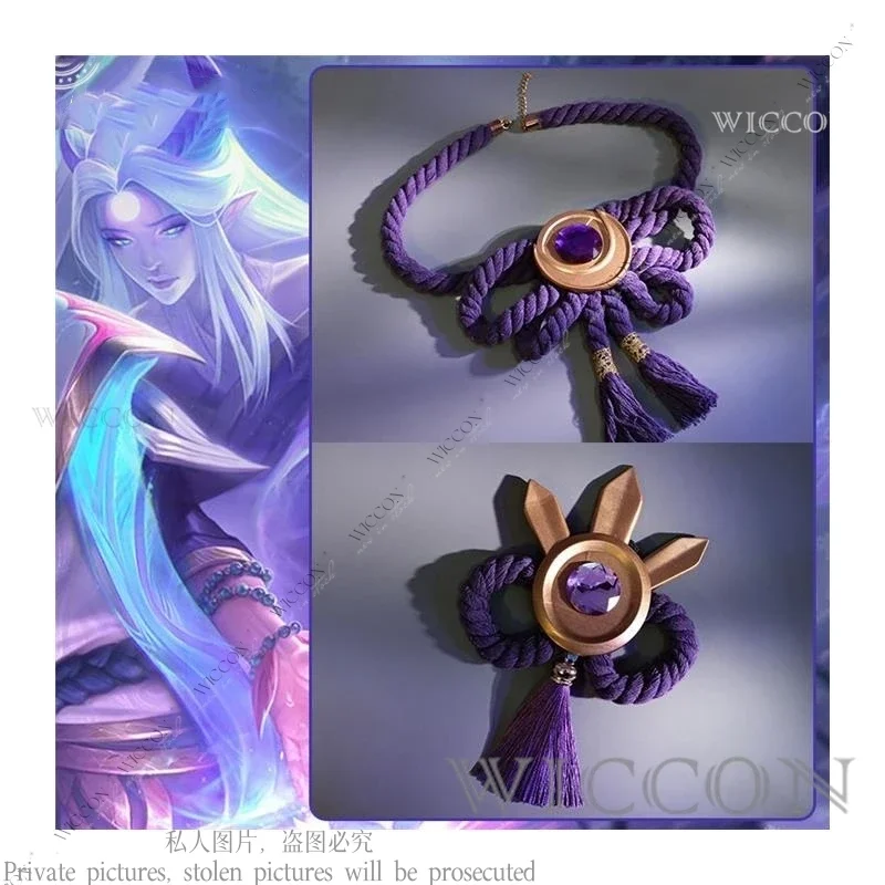 Новинка, костюм для косплея LOL из игры «цветок духа», Женский костюм-кимоно LOL для ролевых игр, полный комплект для Хэллоуина