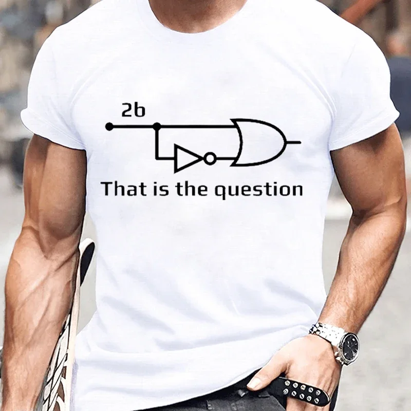 

Electrical Engineer That Is Question Funny T Shirt for Men Cotton Fashion T-Shirt Engineering Men's T-shirts Casual Clothes