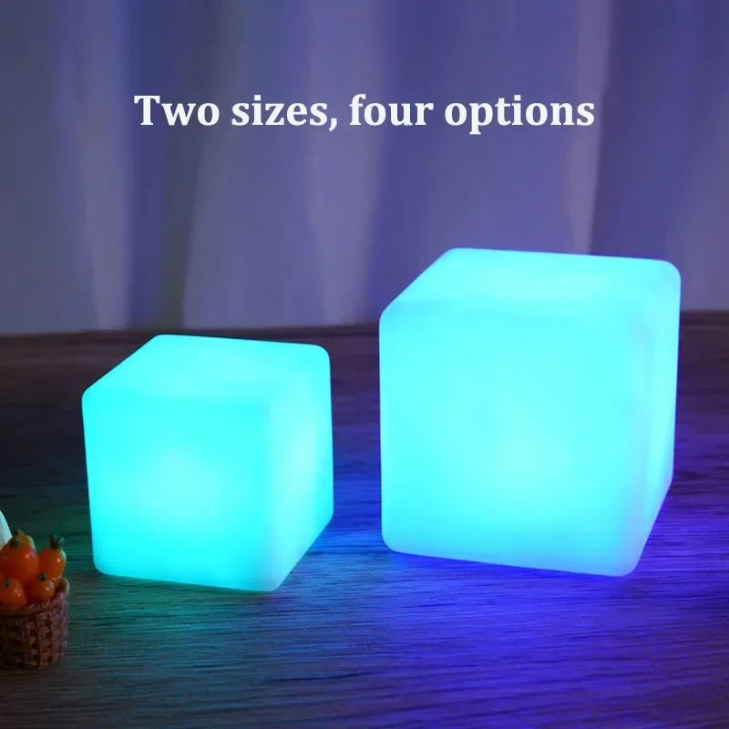 

16 Colors LED Cube Night Lamp Dimmable Bedside Atmosphere Light Party Bedroom Night Lights KTV Bar Decoration Ins Desk Lamp