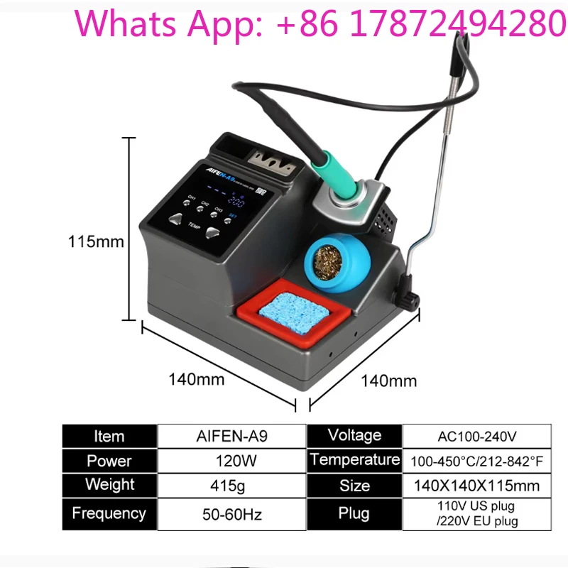 2023 new Aifeng A9 welding table 2 seconds heating automatic sleep electric soldering iron 210 welding table