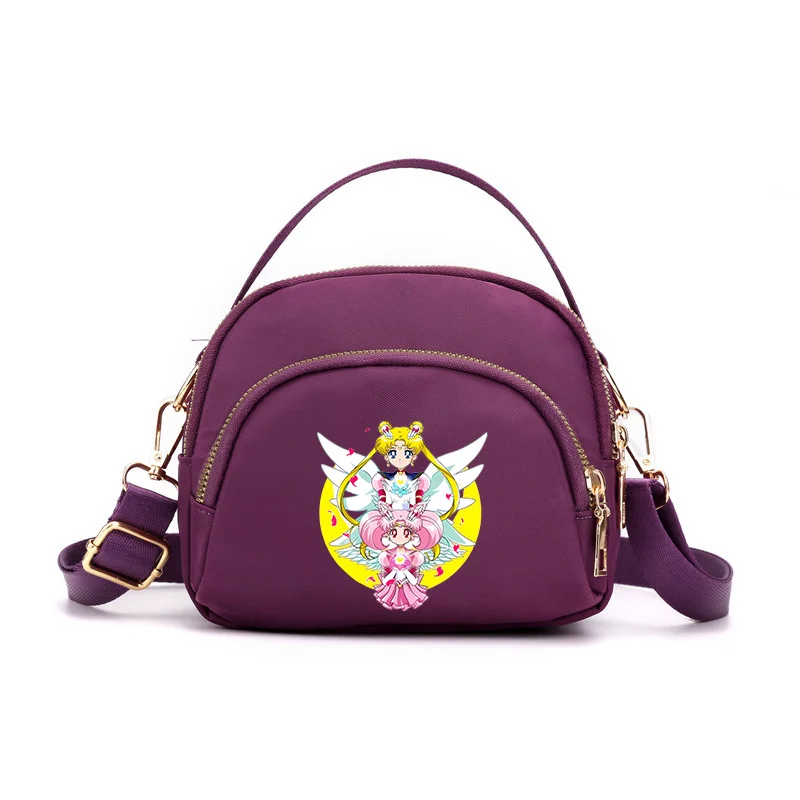 Sailor Moon Shoulder Bag Anime Luna Crossbody Pouch Women Commuter Bags Portable Girls Phone Tissue Storage Strap Bag Designer