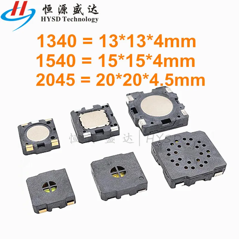 2pcs High Quality SMD Speaker 8Ω 1W 1340/1540/2045 High Temperature Resistant Ultra-Thin 8R 1W 8 Ohm Small Speaker