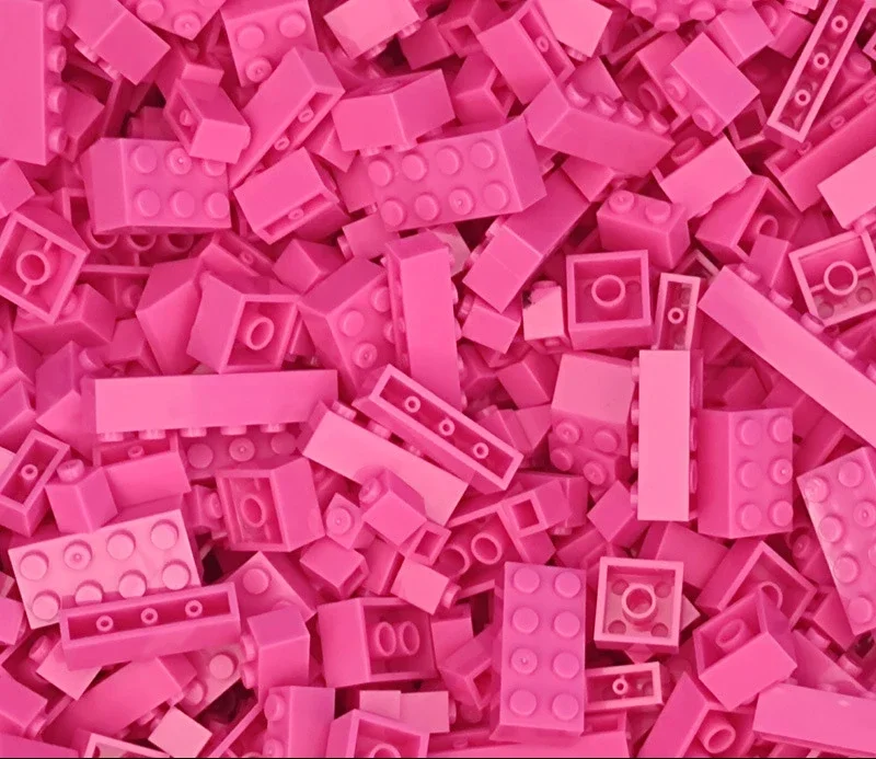 120 Stück Bausteine, Großpackung, sortiert von Farbe, Ziegelsteinen, Blockplatte, Spielzeug, kleine Partikel, kompatibel mit Legoeds DIY-Kit
