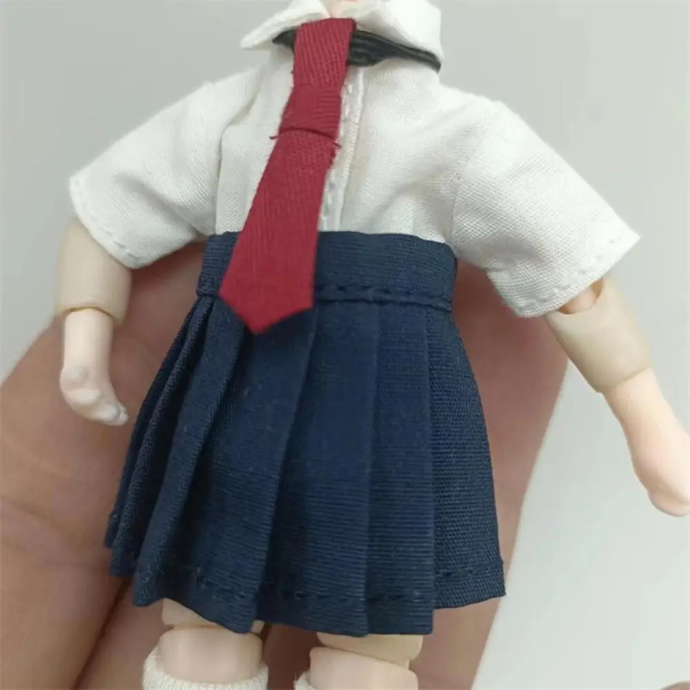 

School Style Mini Skirt Doll for 1/11 OB11 Dolls Accessories Handmade Multi-colors Clothes for 1/12 Bjd Doll Casual Wears Dresse