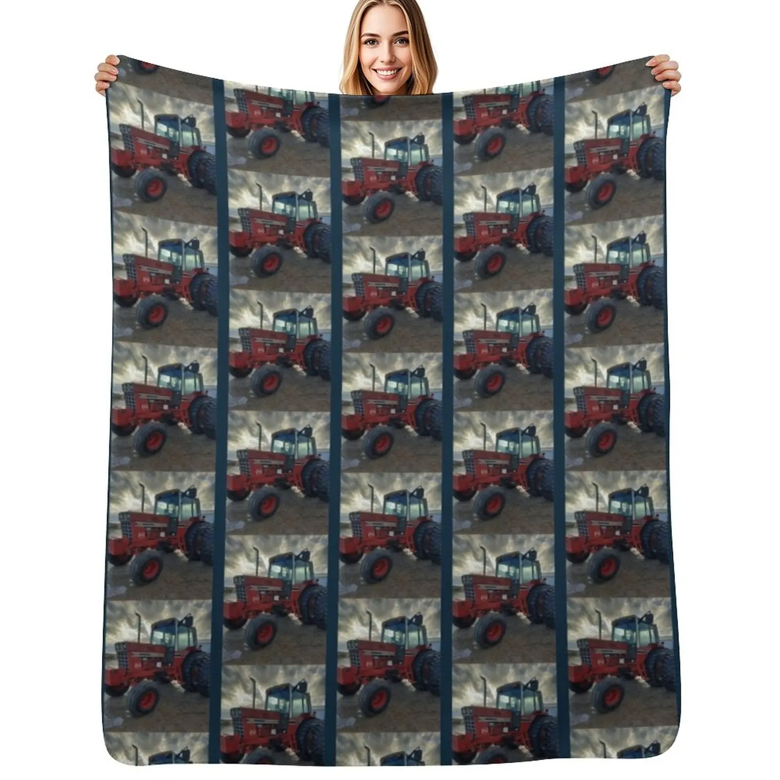 

International Harvester 1486 Throw Blanket Travel Size Cozy Blanket for Plane Train