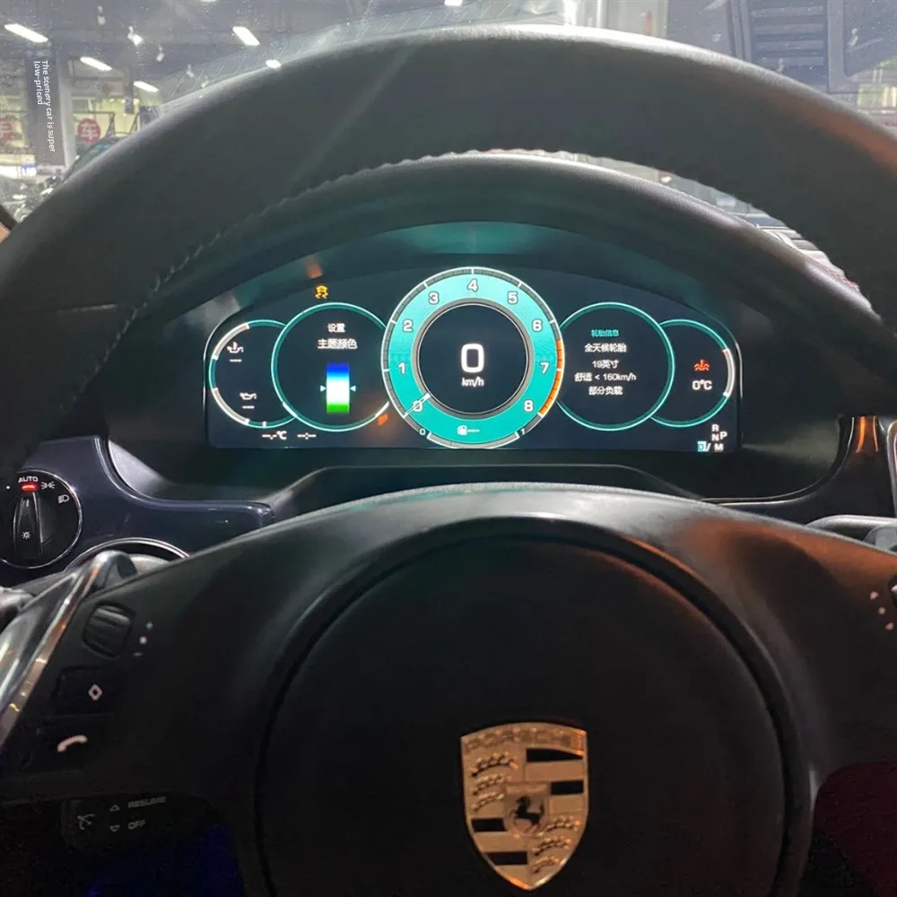 2010-2016 for Porsche Panamera Full LCD Instrument Cluster 12.3inch Wireless CarPlay Compatible Dashboard USB Android 1 Year