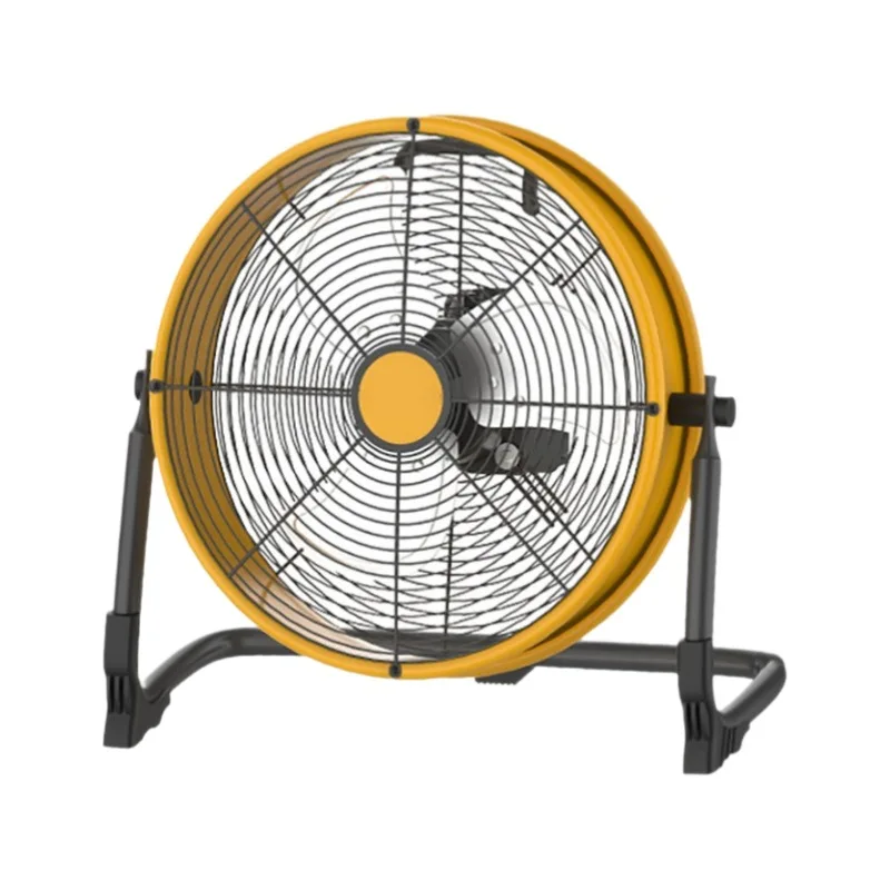 

Charging floor fan Powerful high-power industrial floor fan Outdoor portable solar charging floor fan