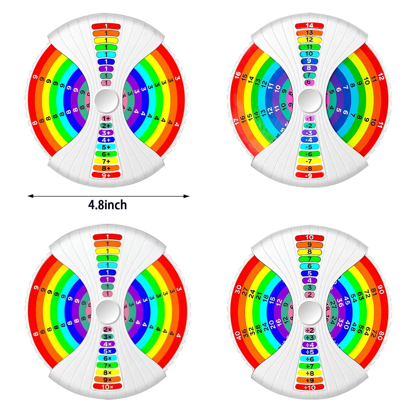 New Math Fidget Spinners Montessori Educational Toys Arithmetic Tools Addition Subtraction Multiplication Division for Kids