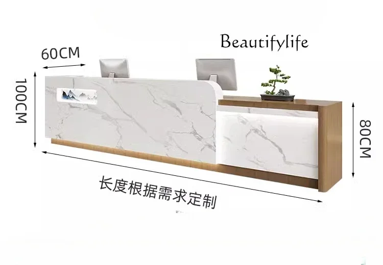 

yj32 Simple modern paint checkout page American clothing store office reception front desk
