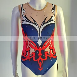 LIUHUO Rhythmic Gymnastics Leotard Customize Adult Women Girl Costume Performance Competition Dance Dress Teens Children Kids