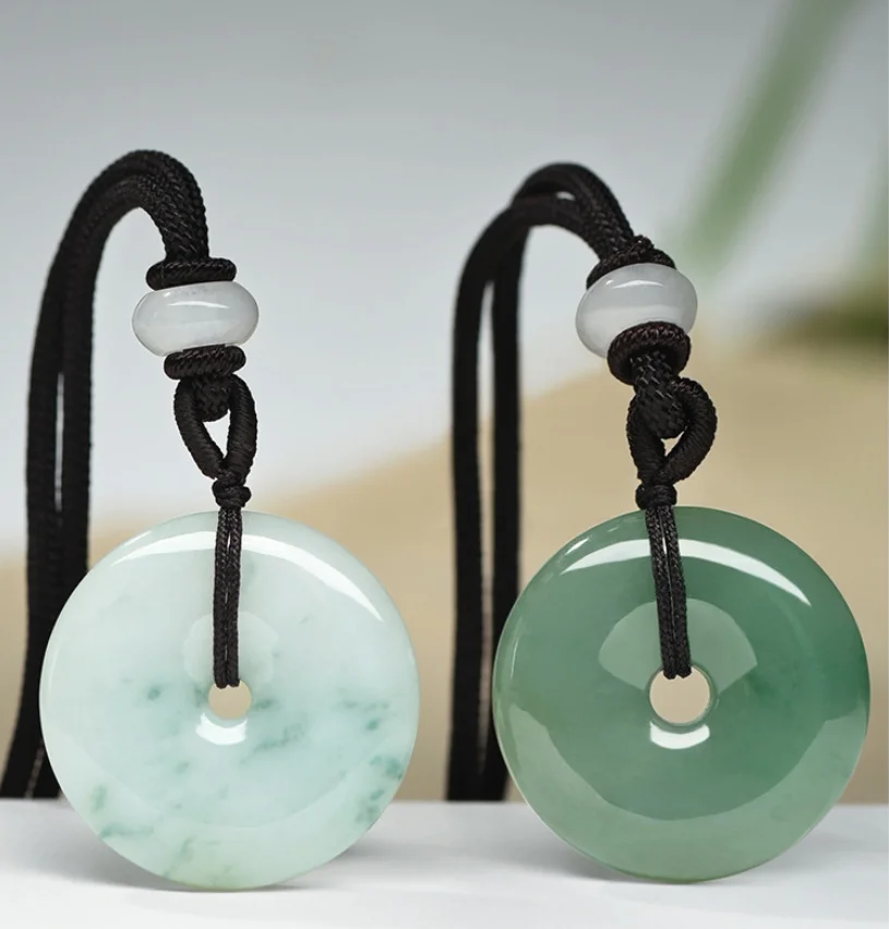 

Ювелирные изделия из натурального нефрита A + жадеит ледяное масло зеленый амулет кулон модный нефритовый автомобильный брелок для мужчин и женщин