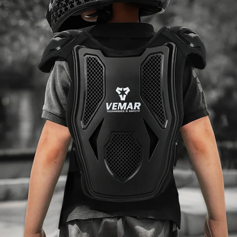 

Motorcycle Dirt Bike Body Armor Protective Gear Outdoor Driving Children Chest Back Protection Vest For Motocross Skiing Skating