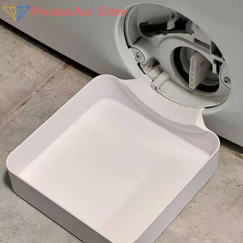 3D Printed Washer Drain Funnel Drip Tray for Lint Filter Maintenance, Water Catcher Tool to Protect Laundry Room Floors