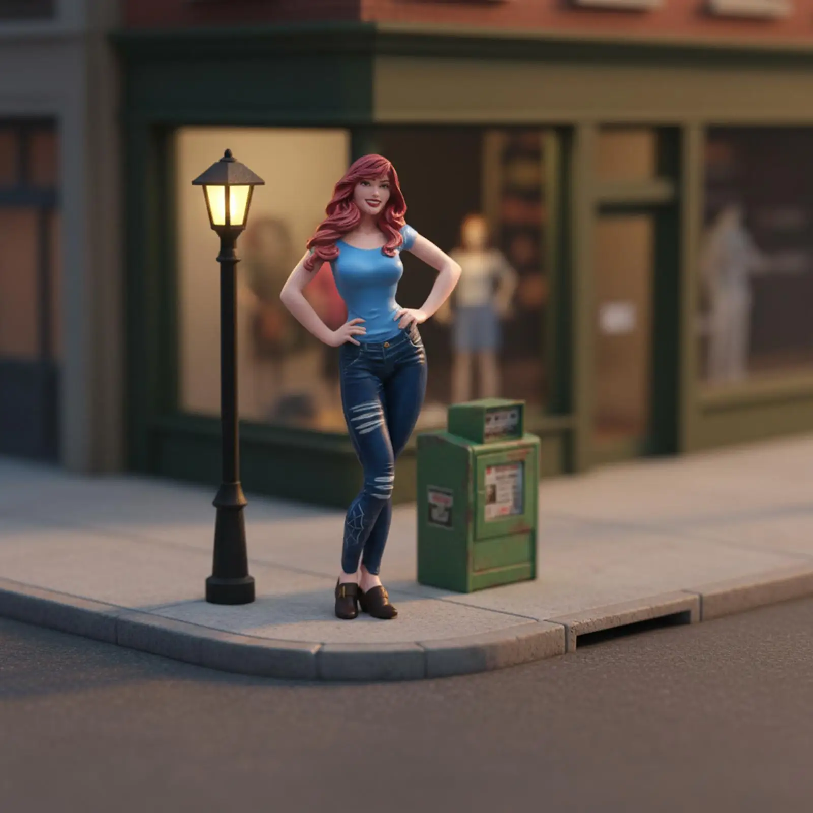 

Миниатюрная фигурка женщины в масштабе, раскрашенная вручную, для коллекционирования, декора стола, микросцен, модель для кукольного домика, аксессуар, подарок