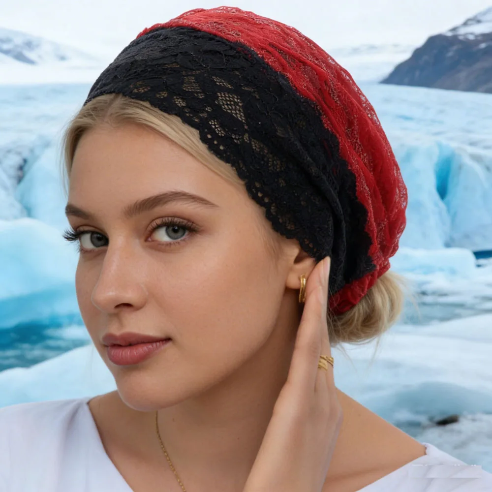 

Женский мусульманский кружевной эластичный нижний шарф, шапочки, внутренняя шляпа-хиджаб, шапка, головной платок от выпадения волос, женский тюрбан, головной убор