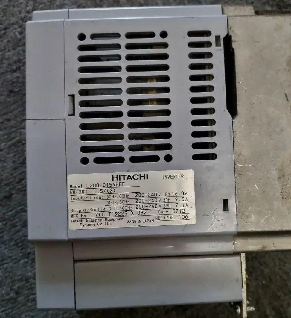 Second-hand inverter 1.5 kw 220V, L200-015NFEF, function package