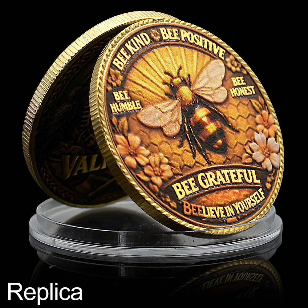 

Inspirational Bee Coin I Will Always Bee There For You Metal Craft Souvenir Motivational Gift for Women Men Students replica