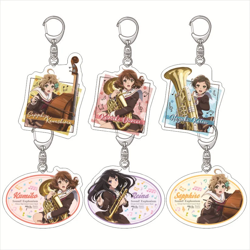 Charme Anime Hibike, Charme Porte-clés en acrylique Euphonium, modèle de personnages cosplay, accessoires d'ornement, cadeaux de collection de marchandises