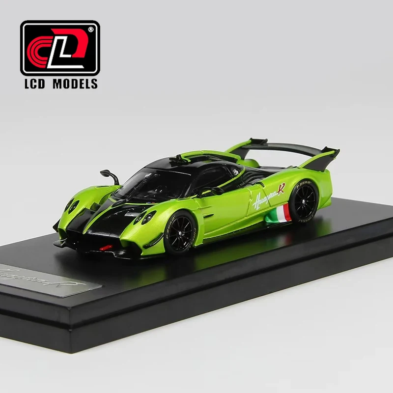 LCD 1:64 Huayra R Apple Green #1 # White Alloy Car Model