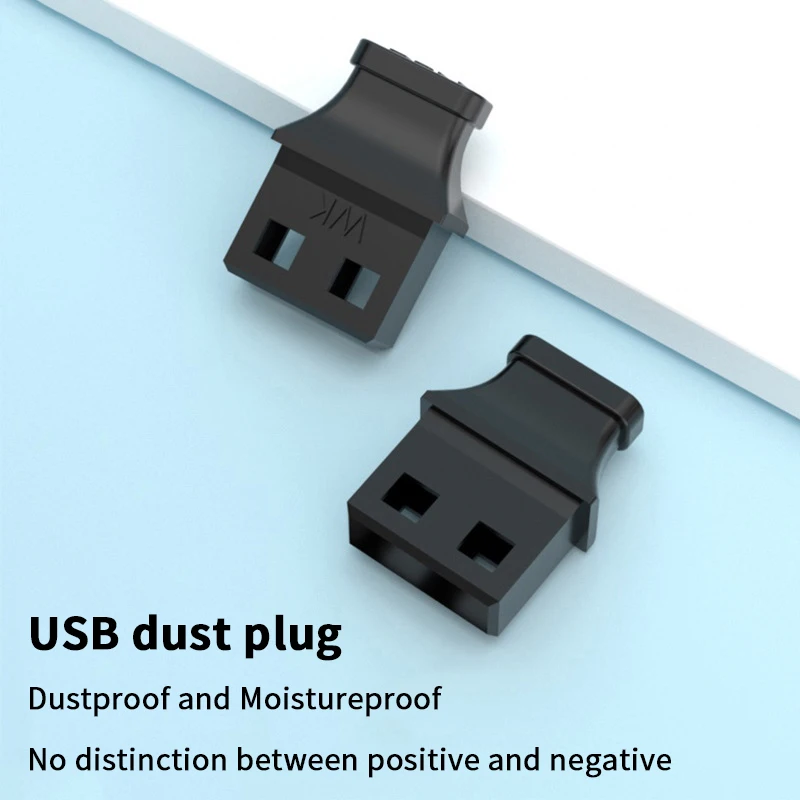 

For Laptop Computer Socket Cap Unused Interface Anti-Dust Plug 5/10Pcs Type-A USB Port Plug With Handle Anti-dust Cover