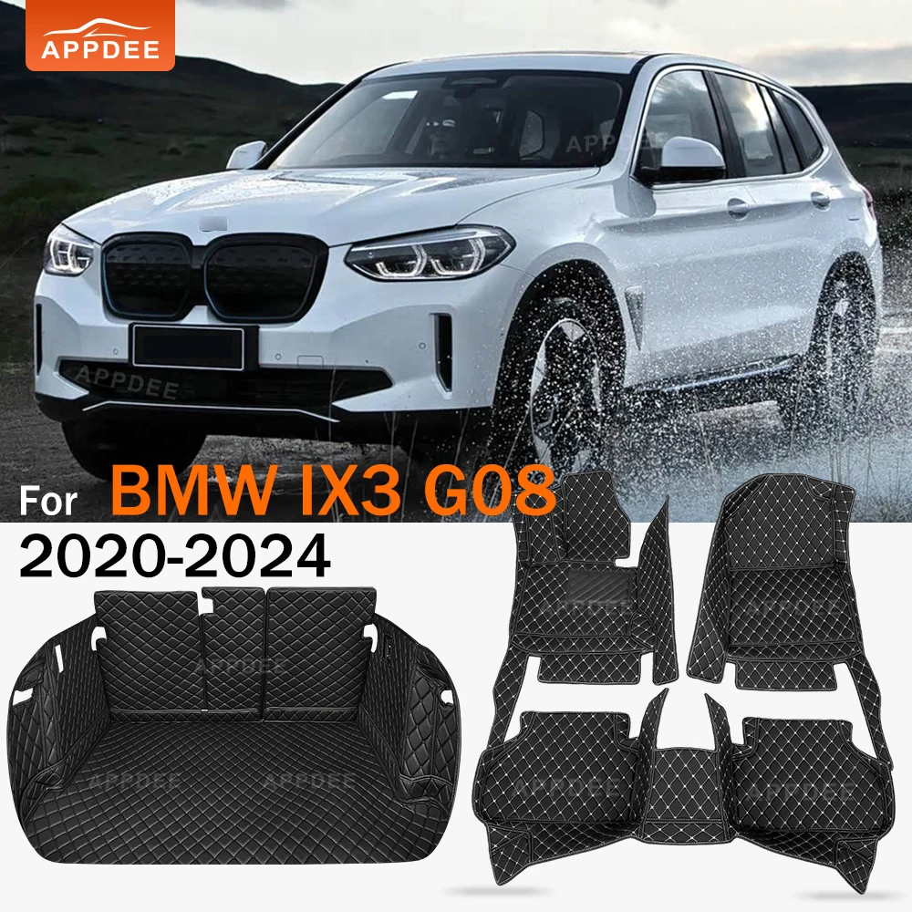 

Car Floor Mats For BMW IX3 G08 2020 2021 2022 2023 2024 Car Trunk Mats Cargo Liner Foot Pads Interior Accessories