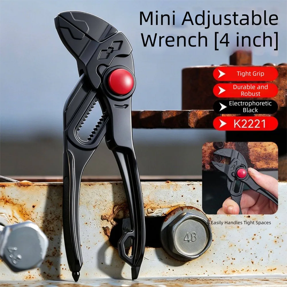 Chrome Vanadium Steel Clamp Wrench Adjustable Industrial Grade Miniature Pliers Rust Prevention Heavy Duty Water Pump Pliers