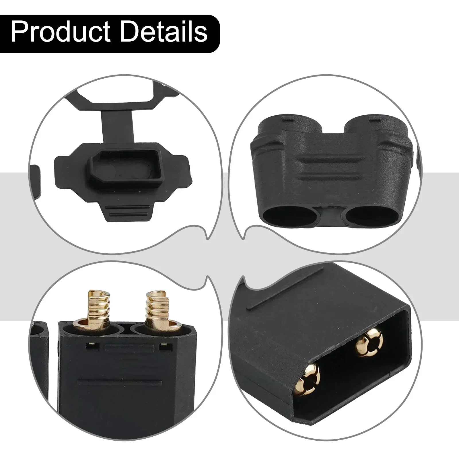 

10pcs XT90H-M Lithium Battery Charging Port Connector For Electric Vehicles Household Power Manual Tool Accessories