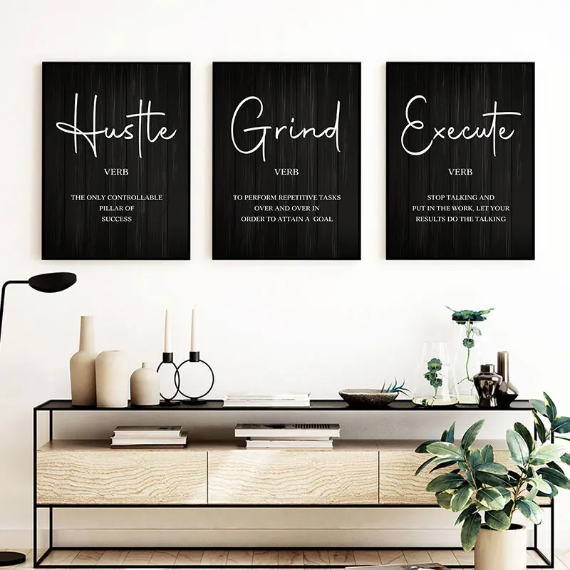 Modern Inspirational Words Canvas Art Poster Prints Simple Motivational Wall Decorative Picture for Living Room Bedroom