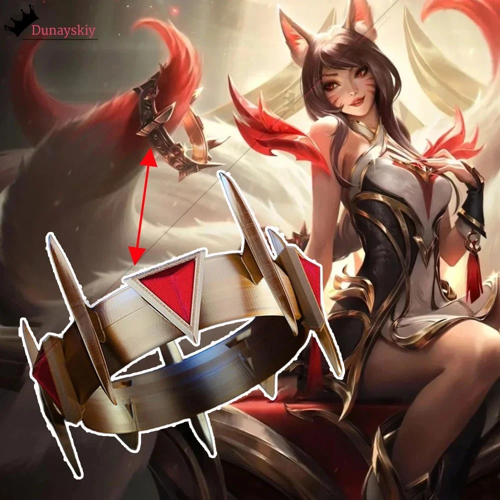 Cosplay Inmortal Ahri Korona Balowa Rekwizyty Cosplay Ręcznie Robione PVC 22CM Ahri Rekwizyty Korony do Odgrywania Ról