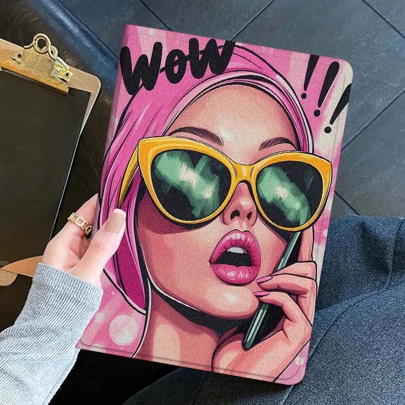 capa-para-tablet-art-glasses-girl-para-ipad-pro-air-mini-11-1-2-3-4-5-6-7-7ª-geracao-129-13-79-83-m3-m4-polegadas